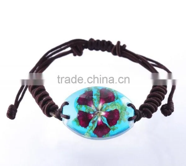 Pretty Real Flower Resin Fashion Bracelet photo-6