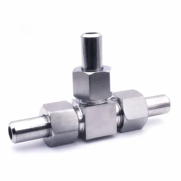 Needle-shaped Three-way 304 Stainless Steel Jb/972-77 Butt-welded Union Three-way Middle Joint Welded Three-way Pipe Fitting for Clean Pipes 18*3 photo-3
