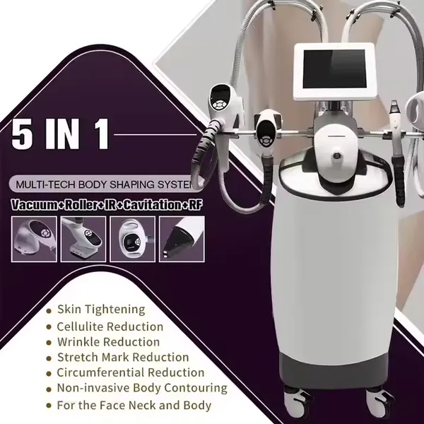 5 in 1 Vacuum Roller Body Slimming Cavitation RF Machine for Weight Loss Non-invasive Body Slimming photo-2