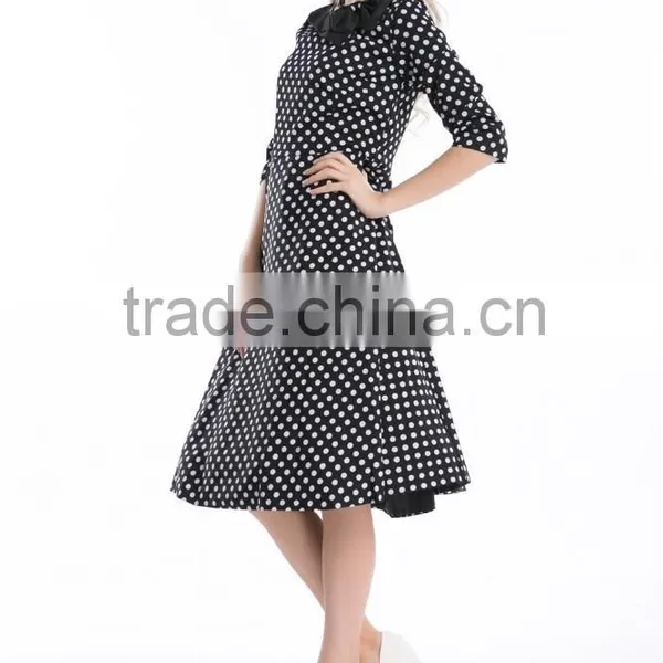 Bestdress Audrey Vintage Black 1950's Swing Pin up Vintage Rockabilly Retro Dresses photo-4