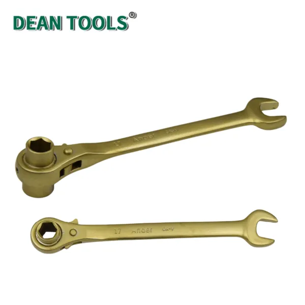 Non-Sparking Ratchet Combination Wrench,Ratcheting Wrench,Gear Spanner, Aluminum Bronze Alloy photo-4