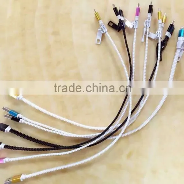 2016 Hot New Best Selling 2 in 1 Zipper Usb Cable Aluminum Charging Cable Usb Exoress China photo-2