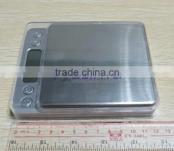 I2000 Model 500g/1000g/2000g Brushed Metal Plate I2000 Jewelry Scale photo-3