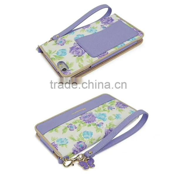 Two-Tone Color PU Leather Cell Phone/Mobile Phone Case/Booklet for IPhone 6/6plus for Lady/Female photo-4