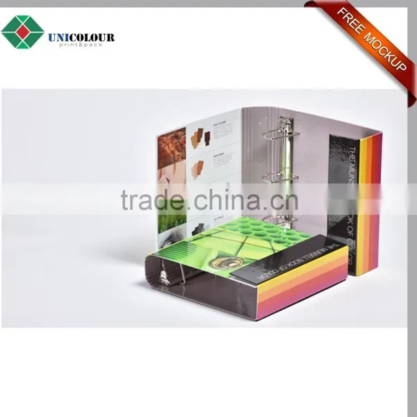 Custom Luxury Print Cardboard File Folder Metal Ring Binder Clips photo-6