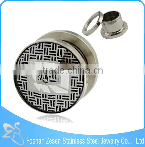 Christmas Stainless Steel Tunnels Piercing Jewelry Ear Flesh Tunnel