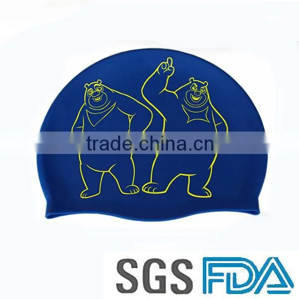 Factory Price Unisex Customize Logo Silastic Promotional Swimming Caps photo-6