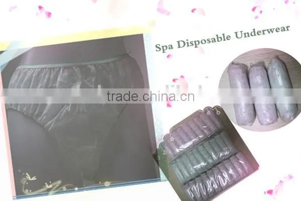 Travel Use SPA Disposable Nonwoven Ladies Panties Underwear/women Disposable Spa Underwear