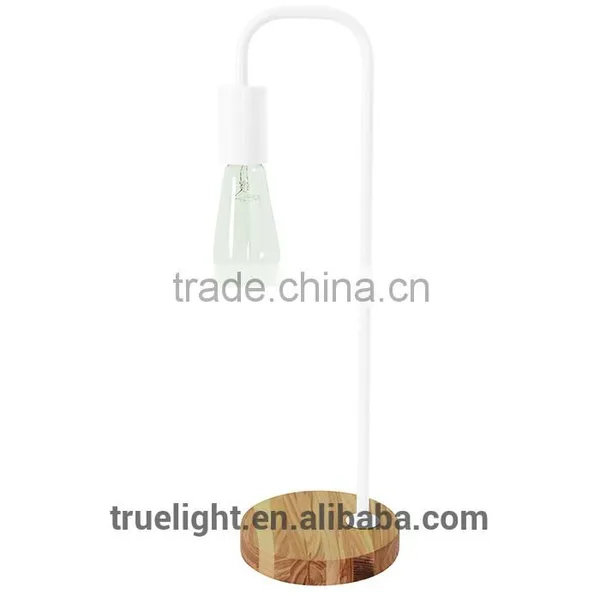 Hot Saled Metal E27*1 Table Lamp,wooden Single Desk Lamp photo-4