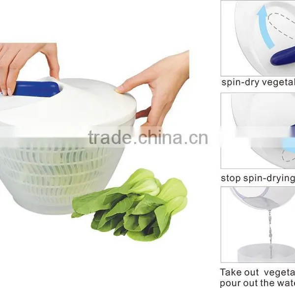 PP+EVA 28*16*12.8 Useful Food Dehydrator/vegetable Dewatering Basket and Vegetable Spinner/salad Spinner photo-2