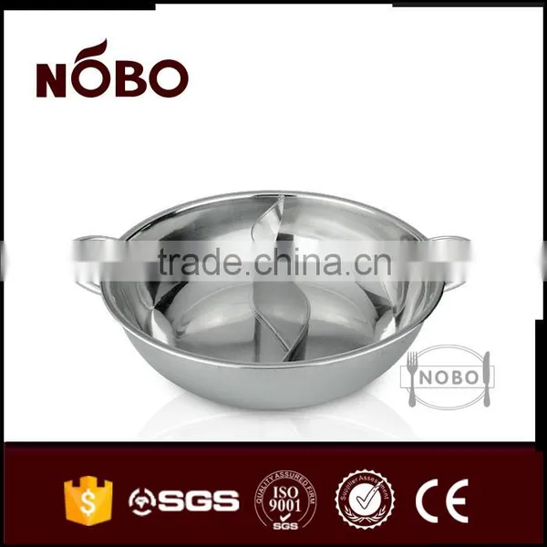 High Quality Stainless Steel Double Flavour Hot Pot Factory Supply photo-3