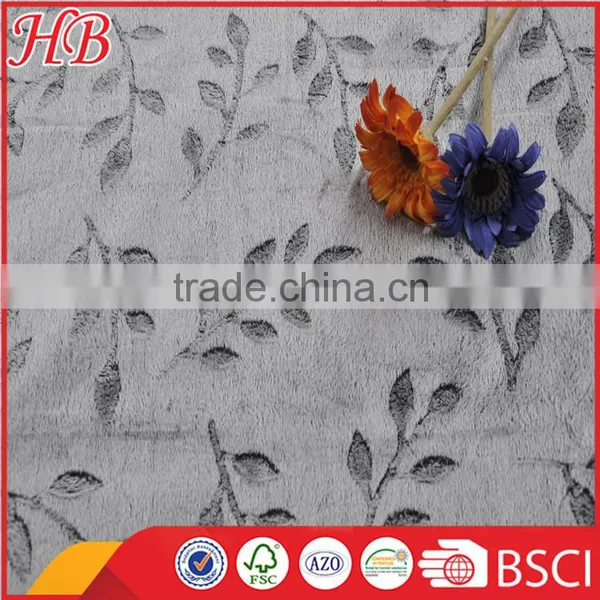 Leaf Printed Design Anti-pilling Micro Mink Fleece Blanket,2Ply Micro Mink Fleece Blanket photo-6