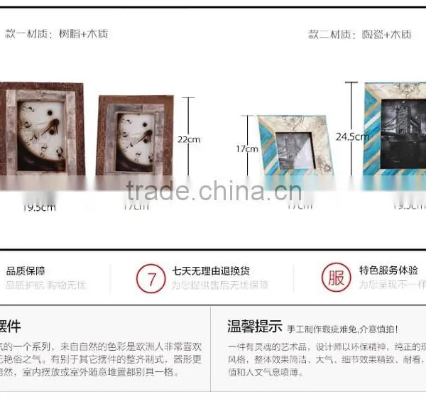 2016 BHM Nordic Style Customized Logo 4*6in Ceramic Photo Frame for Arts and Craft Home Decor photo-3