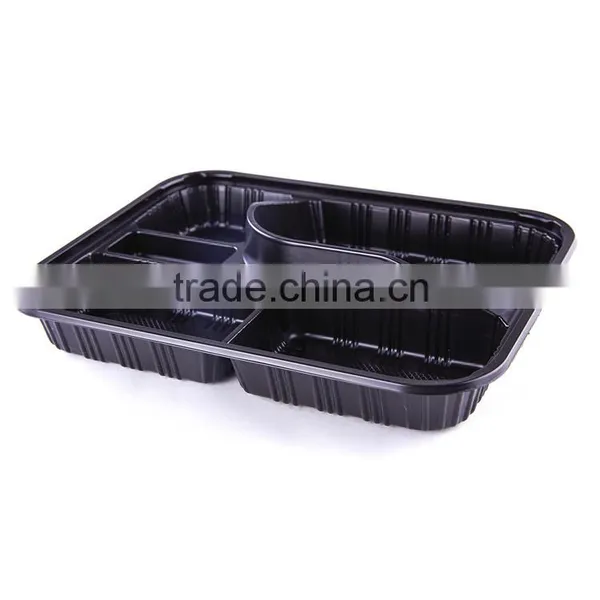 KW3-1104 Wholesale Japanese Eco Friendly 5 Compartment Disposable Custom Print Take Away Food Storage Bento Lunch Box Container photo-3