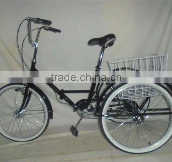 24" 1-Speed Folding Tricycle With Dynamo Light