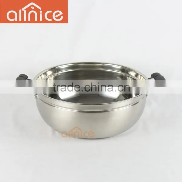 Allnice Steamer Cookware With Insert #SS201 Heavy Gauge Stainless Steel 5 Qt Silver photo-6