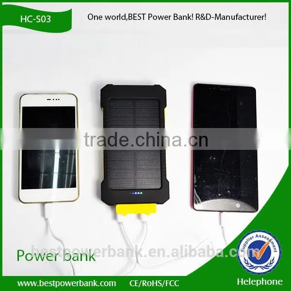 HC-S03 2016 Products Solar Power Bank Charger for Cell Phones Smartphones photo-6