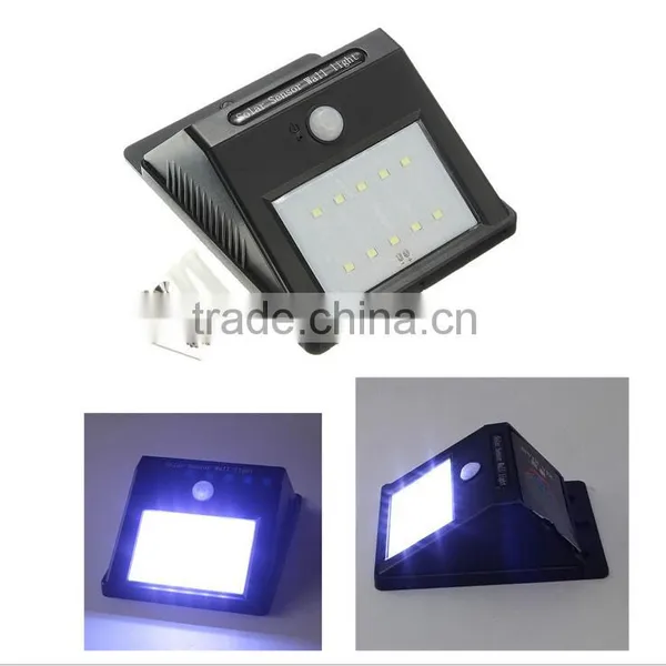 2015 New Outdoor 10 LED Solar Wall Mounted Motion Sensor Light photo-2