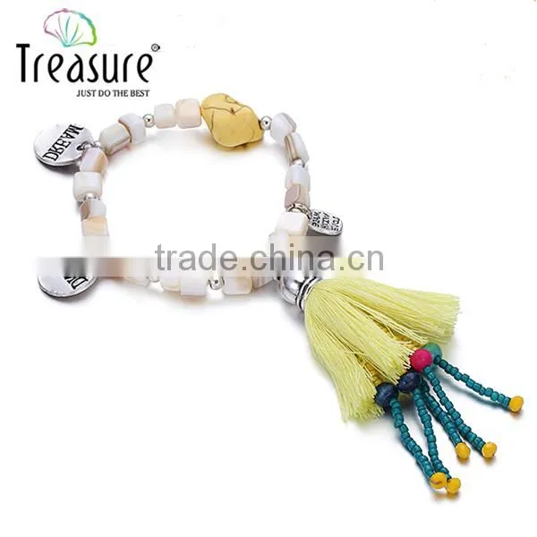 Treasure Beautiful Hawaiian Beach Spring Trendy Shell Charm Bracelet Jewelry 2016 photo-4