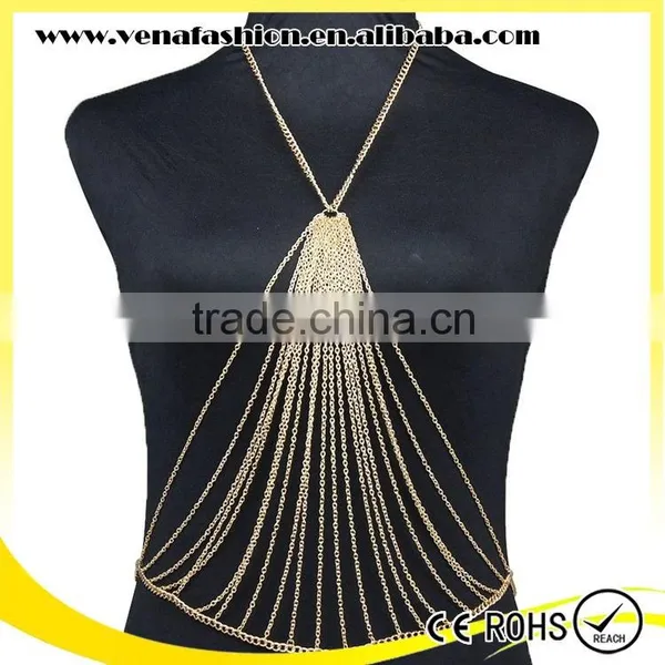 Instock Free Sample Women Sexy Body Chain Jewerly