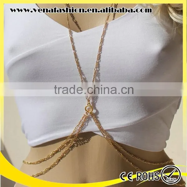 Vibrating Body Chain Jewelry, Non-piercing Body Jewelry
