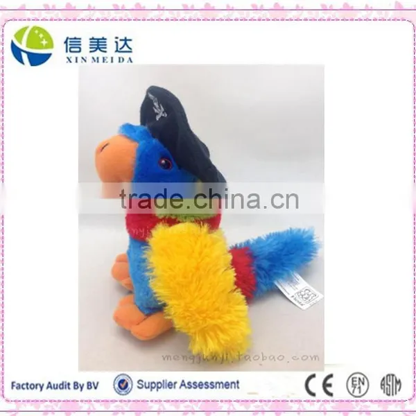 Native Art Crafts Pirate Parrot Soft Plush Cartoon Toy