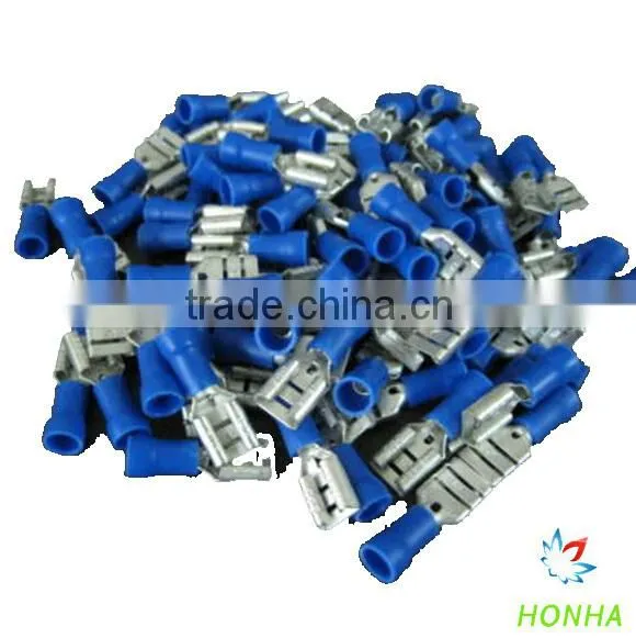 VD2-6.3F 0.25" FEMALE DISCONNECTORS TERMINAL #GTC BLUE photo-2