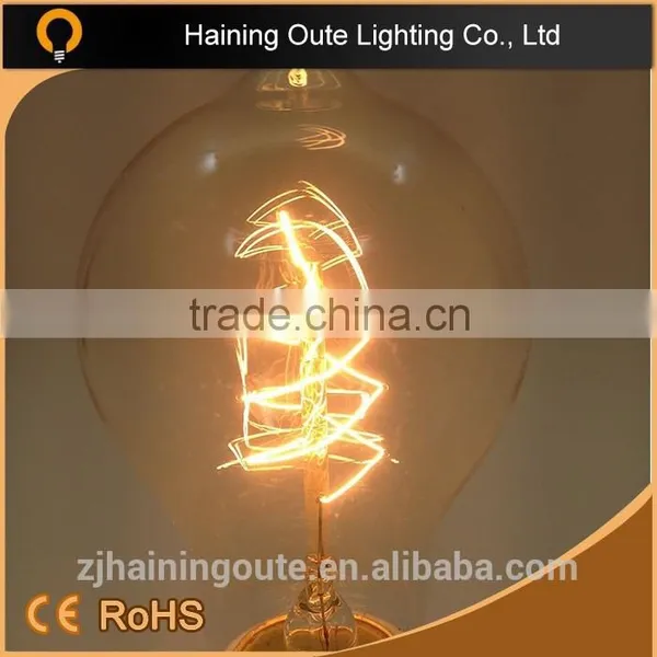 European Style A19 Edison Quad Loop Tungsten Filament Light Lamp Wall Light