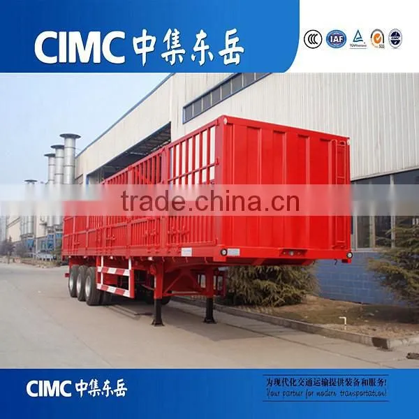 CIMC High Strength Steel 3 Axle Fence Semi Trailer For Tractor photo-2