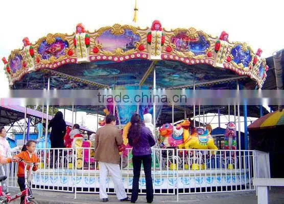 Cheapest High Quality Used Amusement Rides 16 Seats Carousel for Sale photo-3