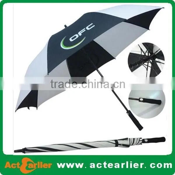 High Quality Windproof Auto Open Straight Golf Umbrella and ODM for Promotional and Branded Golf Umbrellas photo-6