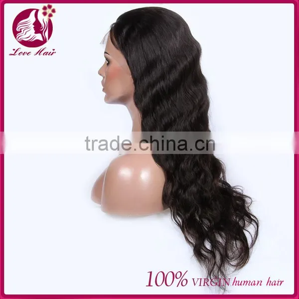 Body Wave Wigs 100% Unprocessed European Straight Human Hair Lace Front Wig For Black Women Full Lace Human Hair Wig With Bangs photo-4