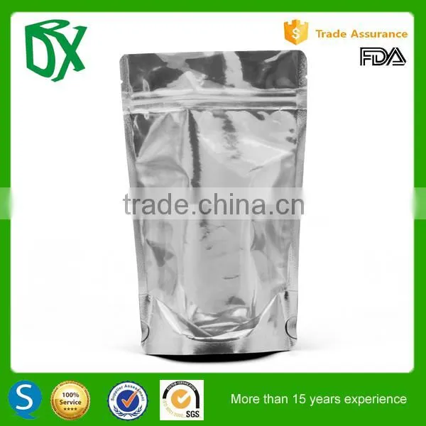Hot New Products for 2016 Lamination Material One Side Paper One Side Transparent Clear Stand up Pouch With Zipper for Nut photo-4