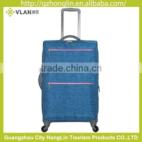 Decent Travel Famous Luggage Upright Zipper Suitcase
