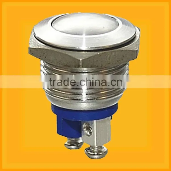 Electronic Switch Pushbutton Switchm,Heavy Duty Orange Amber 3V LED Light Switch On Off Latching 250V 3A 15mm SPST photo-6