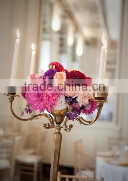Gold Candelabra and Brass Antique for Weddings Party Decor photo-5