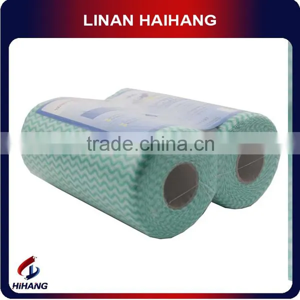 China Manufacturer White Spunlace Meshed Spunlace Nonwoven Cleaning Wipes Roll photo-5