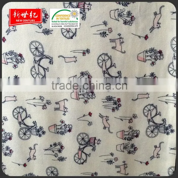 China Manufacturer Good Quality 30*24 91*68 155gsm Twill Reactive Printed Air-jet Rayon Fabric photo-3