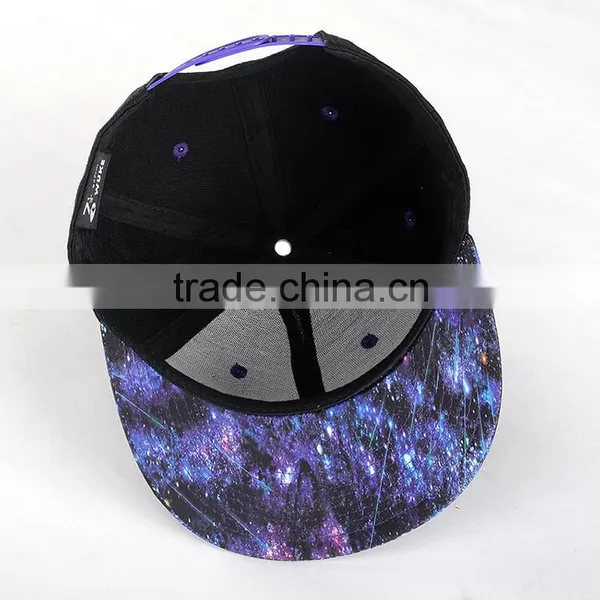 2015 Custom Design 100%acrylic Plain Black Snapback Wholesale photo-4