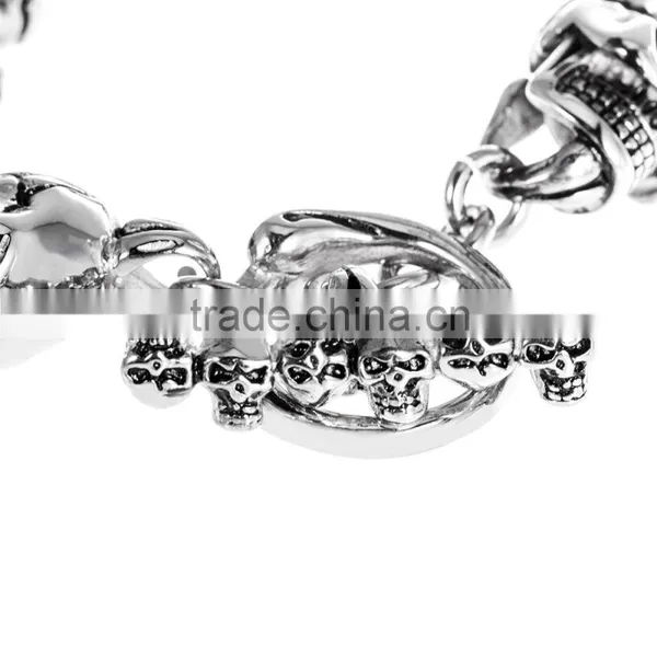Latest Hot Sale Top Designer Good Quality Skull Shamballa Bracelet photo-4