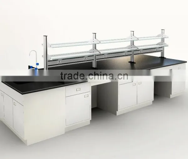 Bench Mounted Lab Reagent Shelf in Laboratory Furniture and Dental Lab Work Bench photo-2