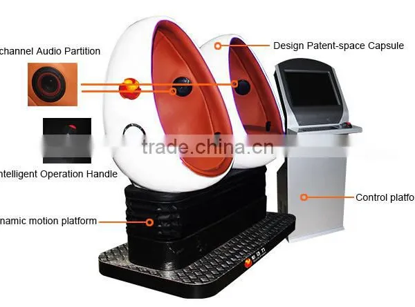 2016 HOT Sale 9D Virtual Reality Simulator 3d Glasses 9d vr Egg Cinema With vr Games photo-6