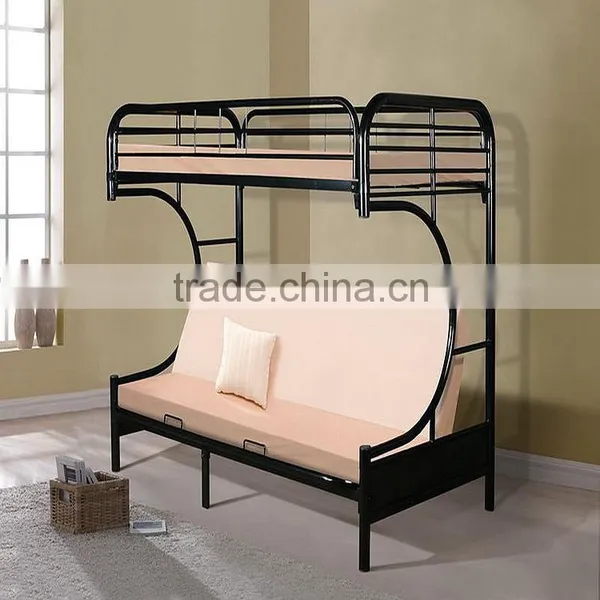 Indoor Bed Design Furniture Metal Bunk Bed Cum Wall Bed