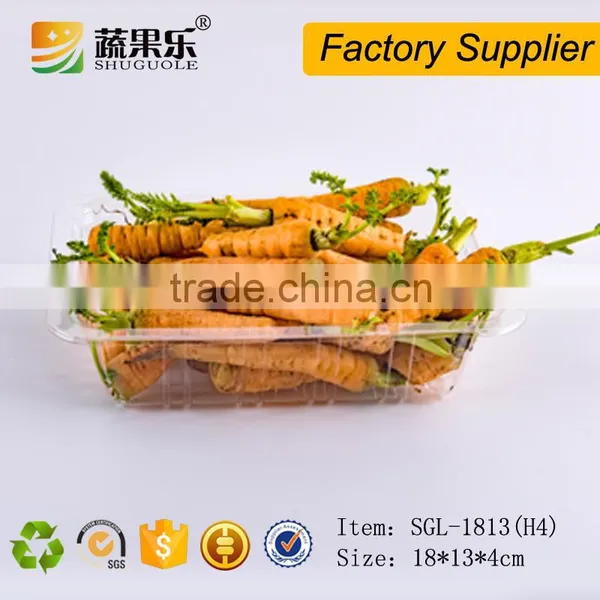 Transparent PET Blister Plastic Disposable Tray for Mashroom photo-2