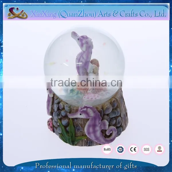 Resin Arts Seahorse Unique Gifts Snow Globe Souvenir photo-3