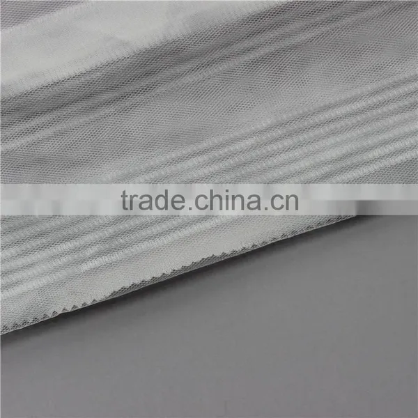 Ivory Thick Woven Net Mesh Polyester Fabric For Clothing/Garment Accessory/Ladies Dress photo-4