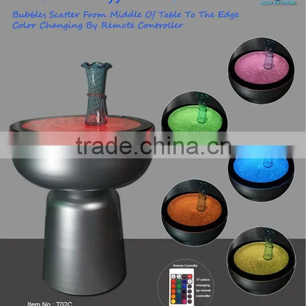 LED Table With Color Changing and Water Bubbble Effection