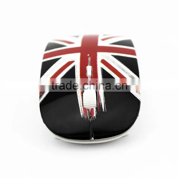 England OEM Flag 2.4g Utra Thin Mouse Computer Training Mice,mouse Wireless photo-2