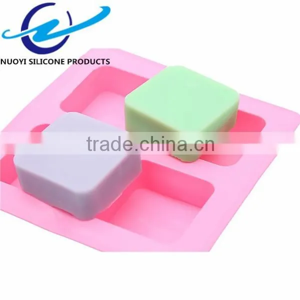4 Cavities Square Shape Block Mould Soap photo-5