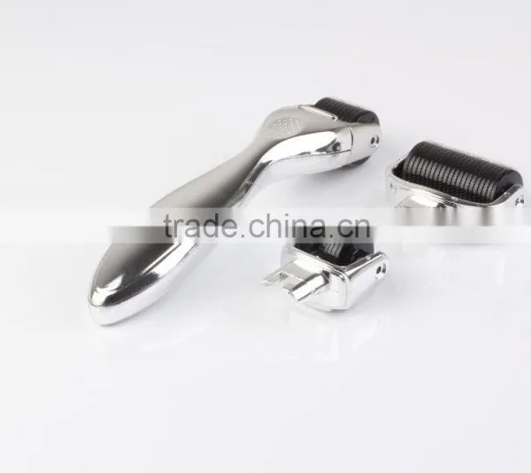 Silver 3 in 1 Microneedles Derma Roller for Hair Loss Treatment photo-4